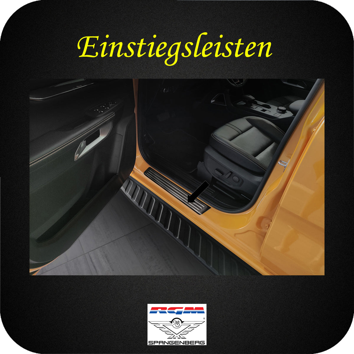 Edelstahl Einstiegsleisten schwarz für Ford Ranger auch Raptor ab 12.22- 3226022 b