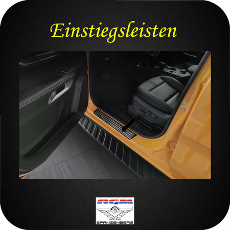 Edelstahl Einstiegsleisten schwarz für Ford Ranger auch Raptor ab 12.22- 3226022 b
