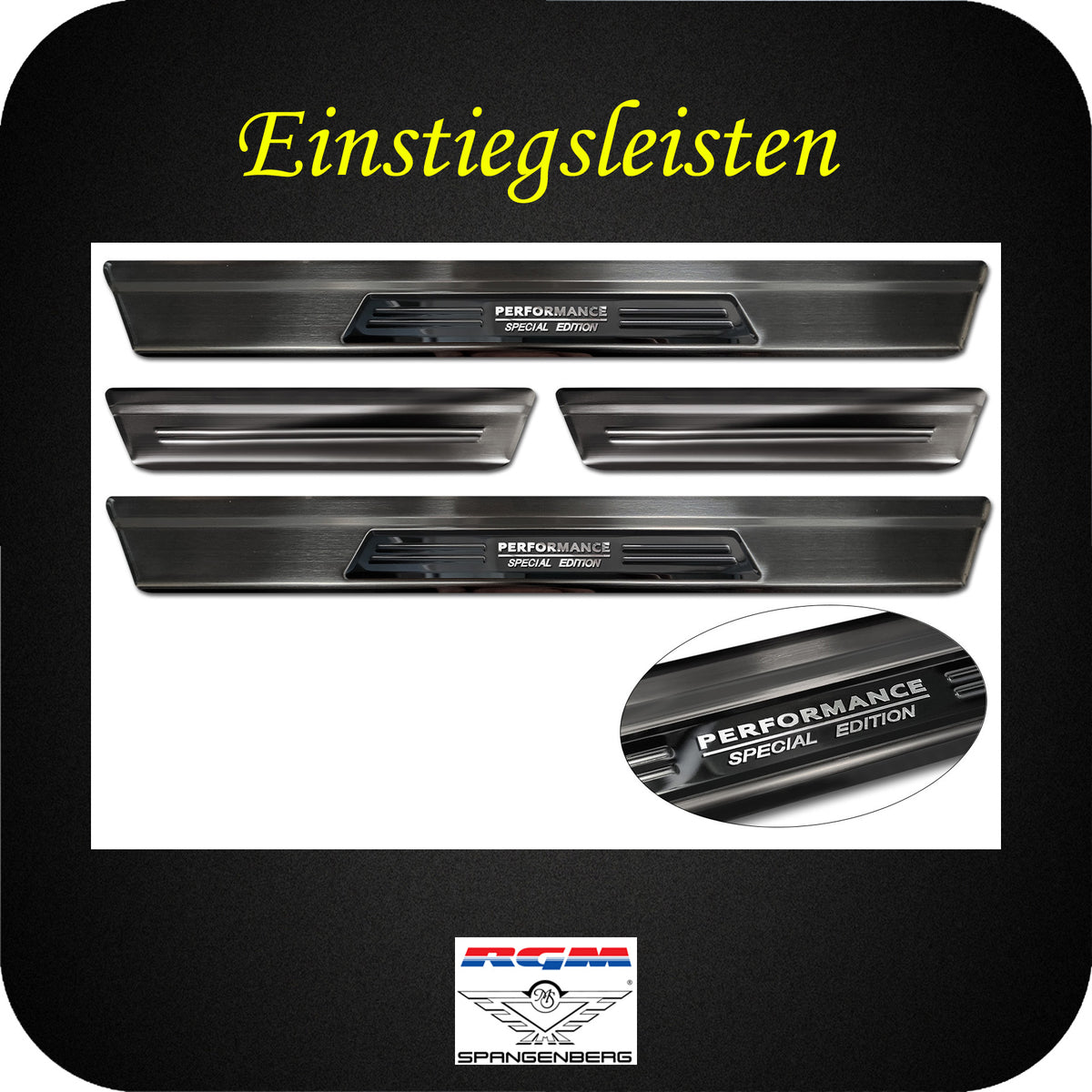Einstiegsleisten schwarz 4-tlg. für Mazda CX-60 ab 03.2022- mit Schrift 3227015 e