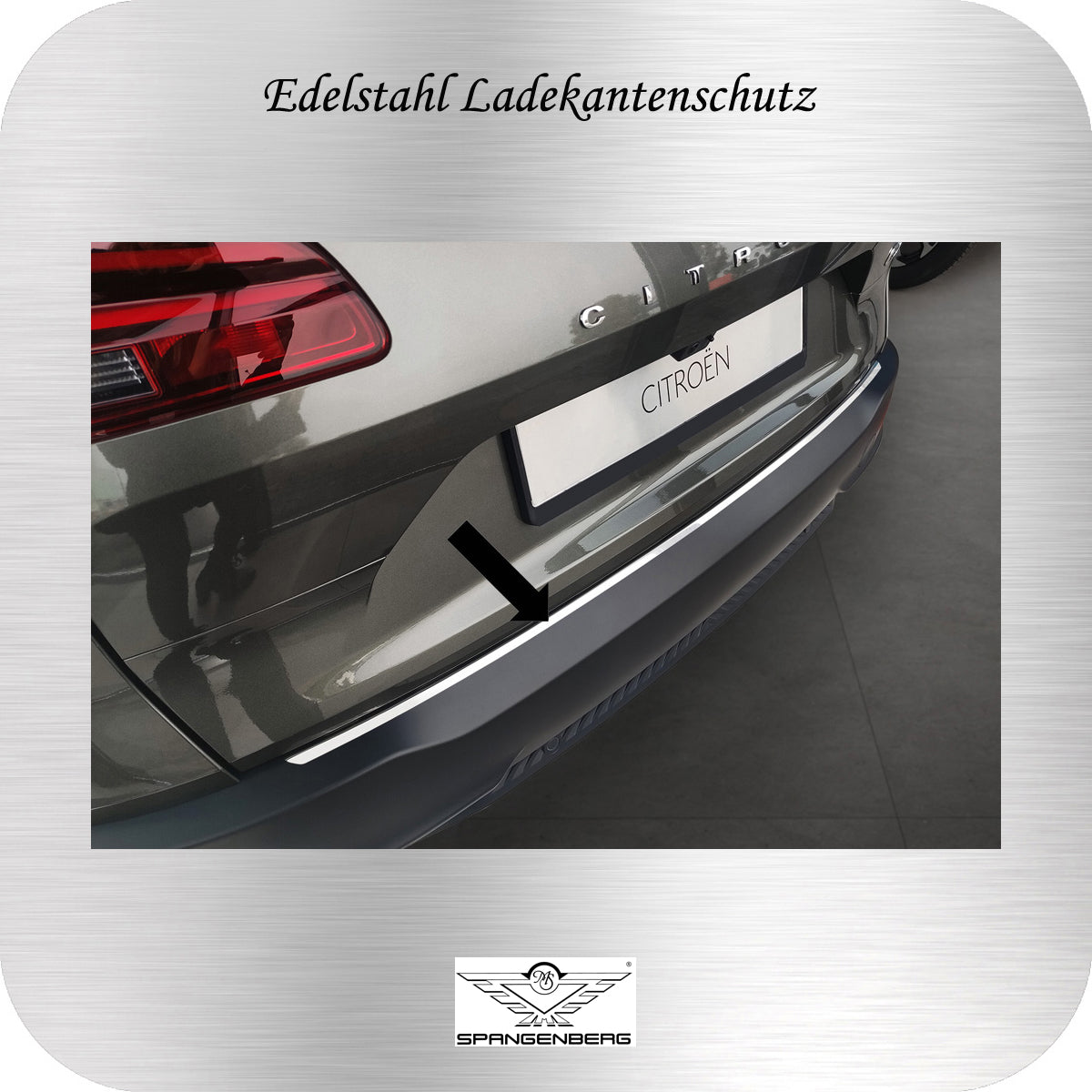 Ladekantenschutz Edelstahl für Citroen C5 X ab Baujahr 06.2021- 3235118 e
