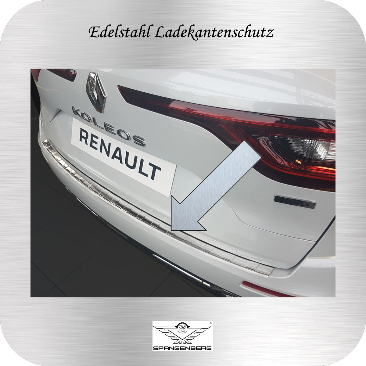 Ladekantenschutz Edelstahl für Renault Koleos SUV 2. Gen. ab 08.2016- 3235177c