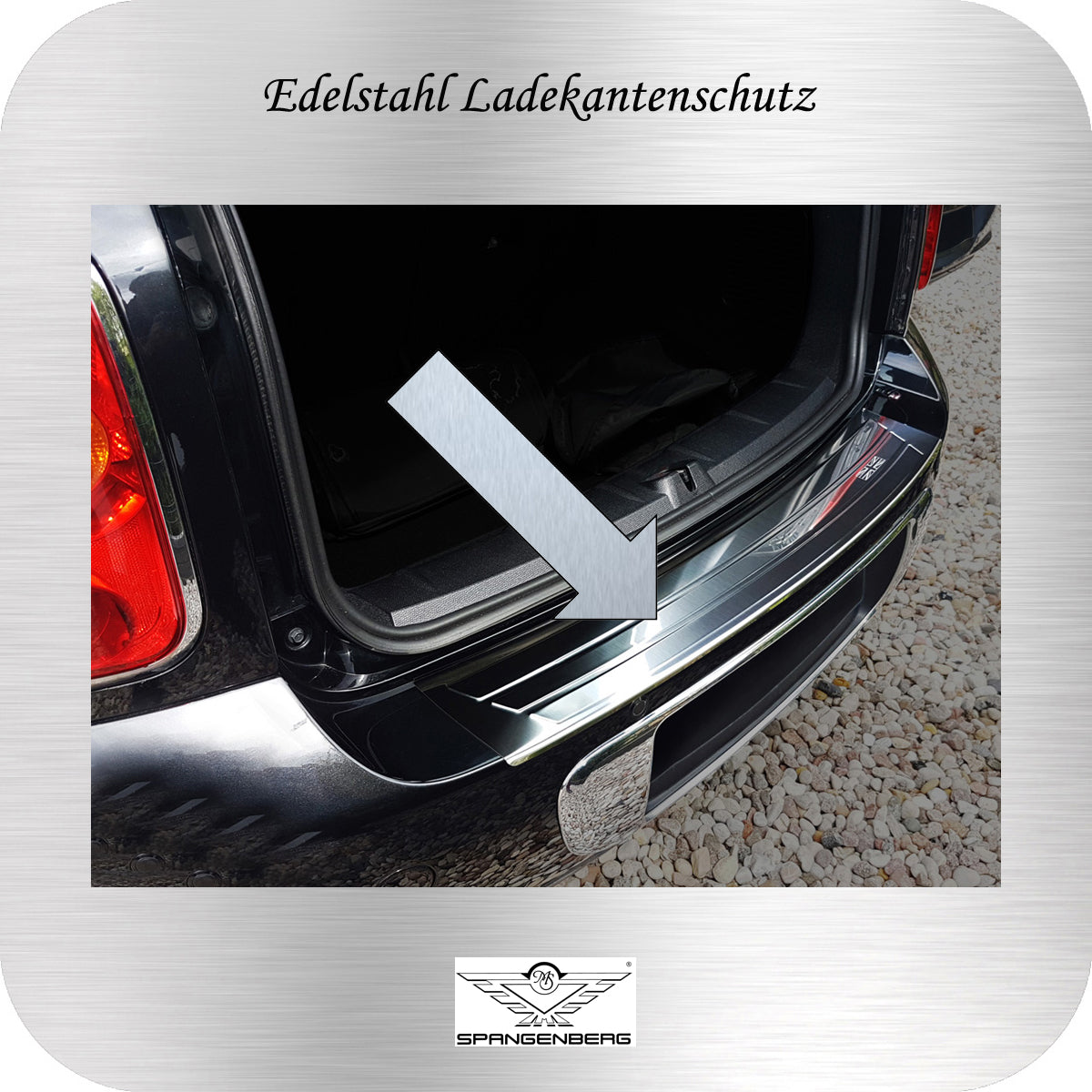 Ladekantenschutz Edelstahl MINI Countryman R60 Baujahre 06.2010-09.2016 3235418 b