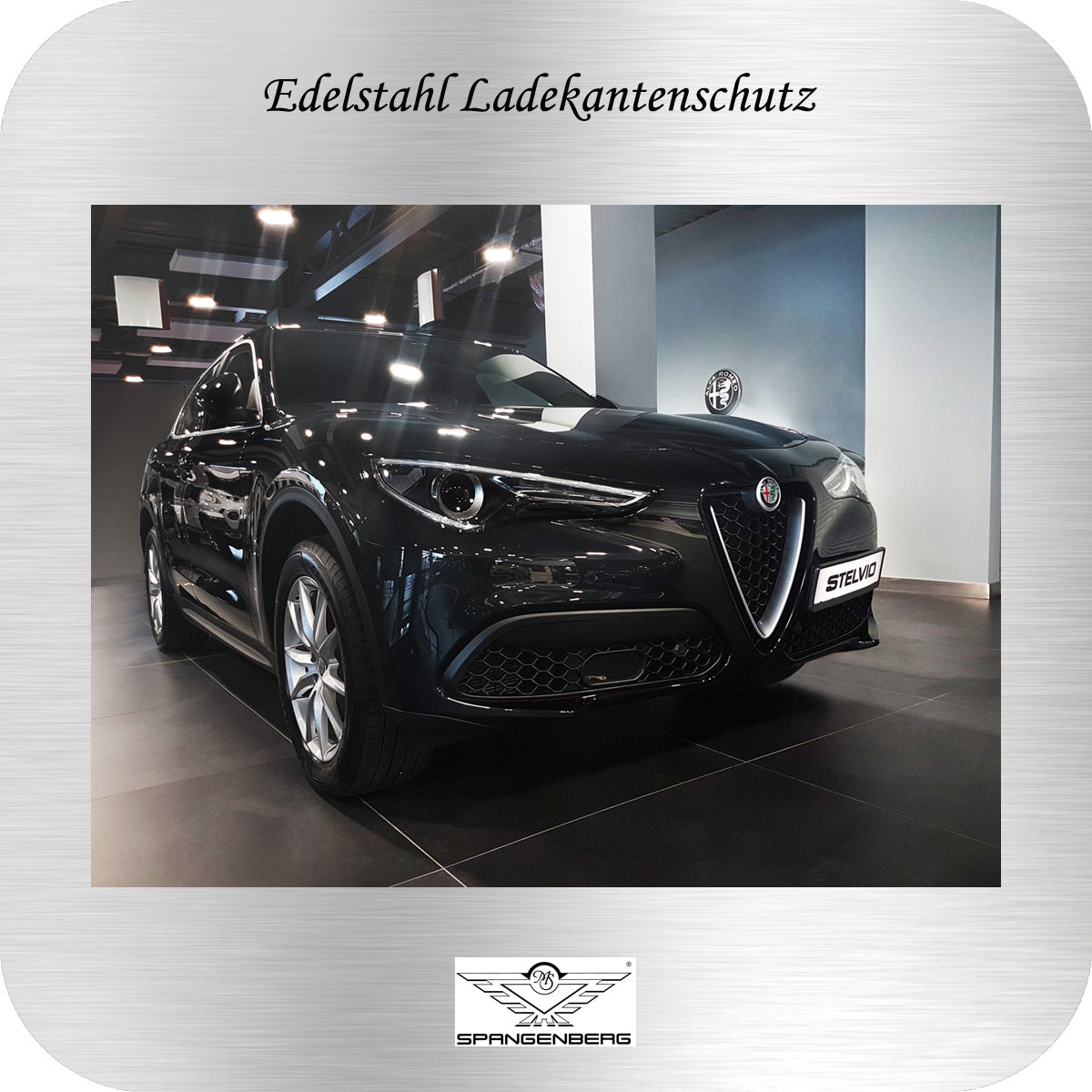 Ladekantenschutz Edelstahl für Alfa Romeo Stelvio 01.2017- auch Facelift 3235422f