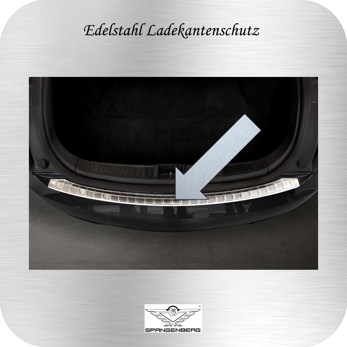 Ladekantenschutz Edelstahl für Tesla Model S ab Baujahr 07.2012- 3235535 b