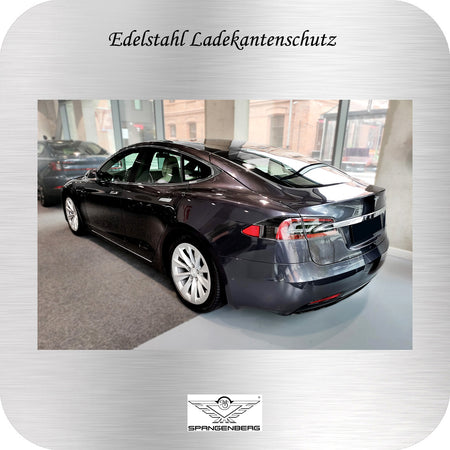 Ladekantenschutz Edelstahl für Tesla Model S ab Baujahr 07.2012- 3235535 g