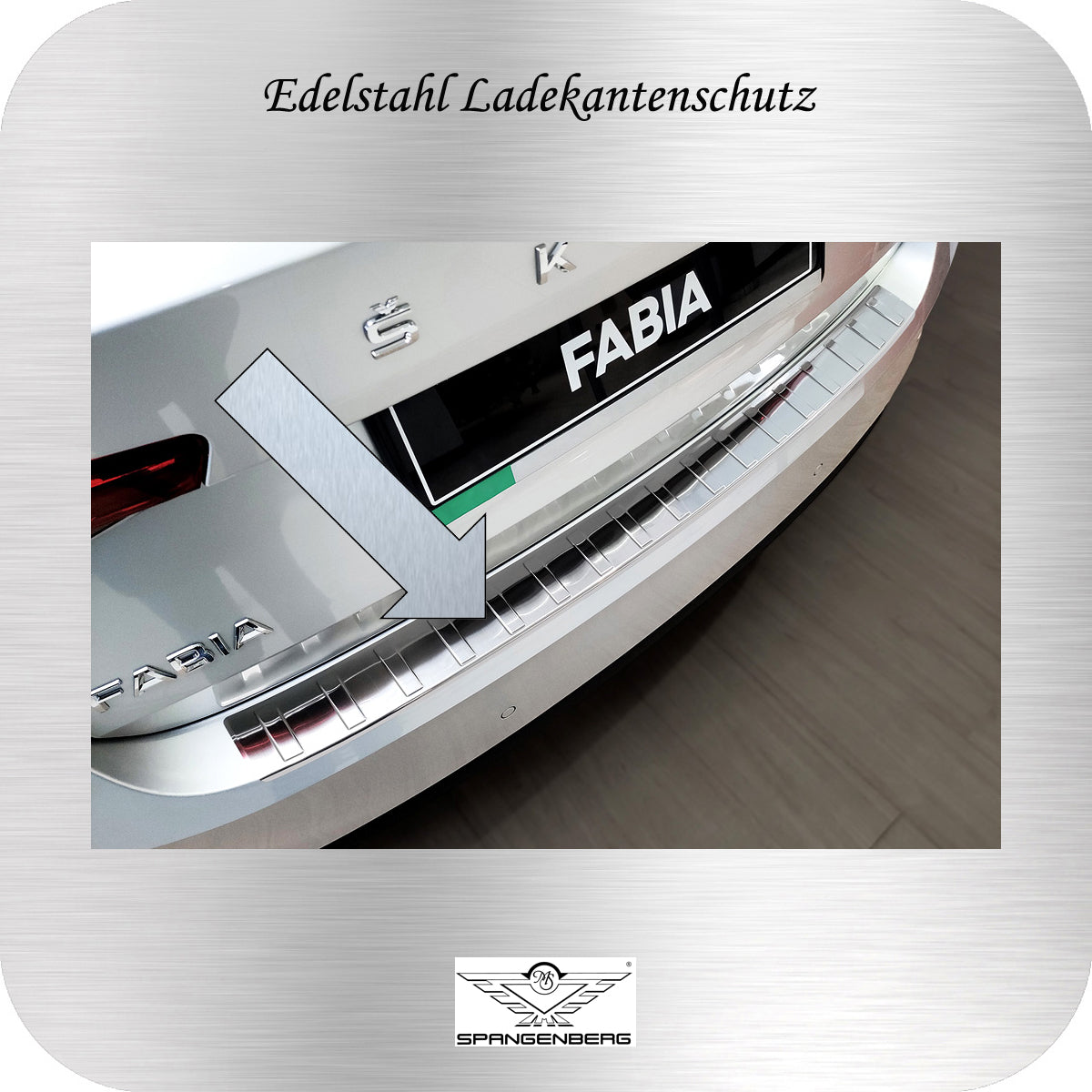 Ladekantenschutz Edelstahl für Skoda Fabia IV Hatchback 5-Türer 09.2021- 3235562 b