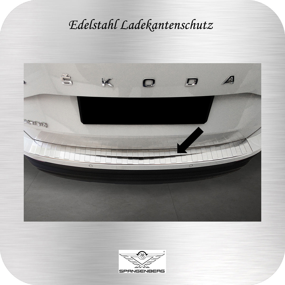 Ladekantenschutz Edelstahl für Skoda Karoq ab Facelift Baujahr 12.2021- 3235563c