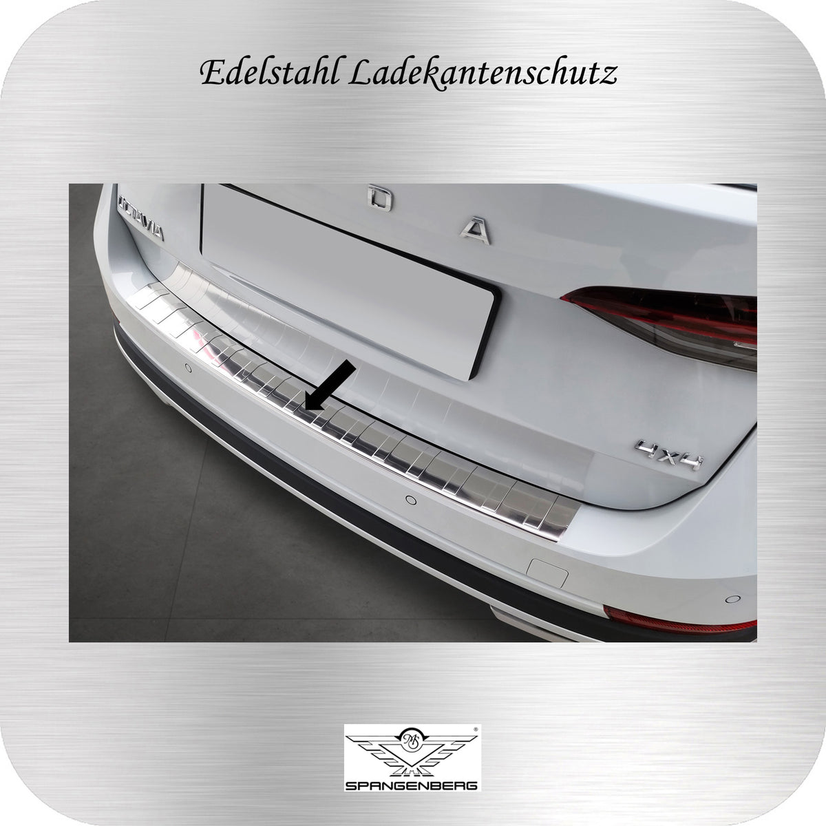 Ladekantenschutz Edelstahl silber für Skoda Octavia Scout IV Kombi 2020- 3235564a
