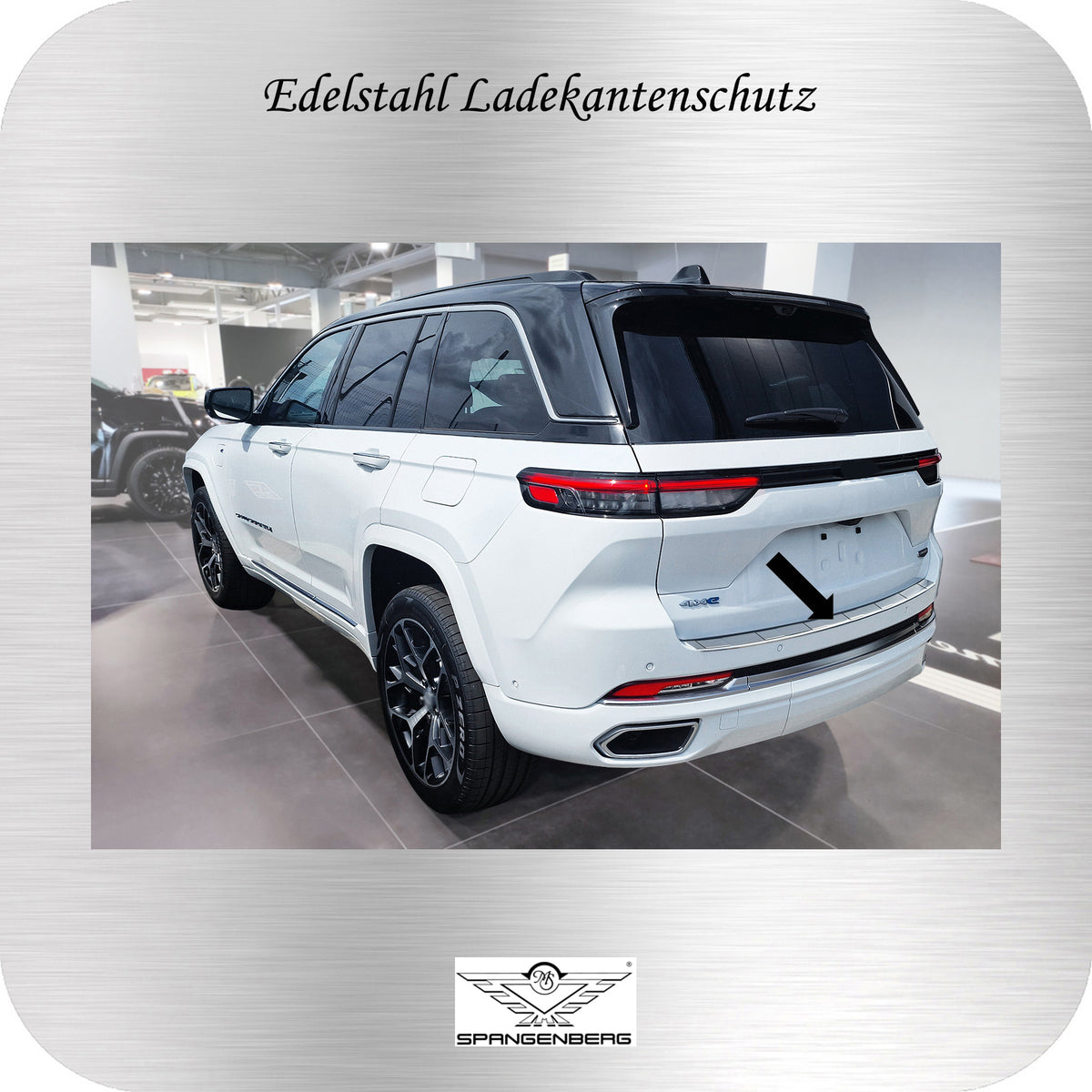 Ladekantenschutz Edelstahl silber für Jeep Grand Cherokee WL ab 05.2022- 3235566 g