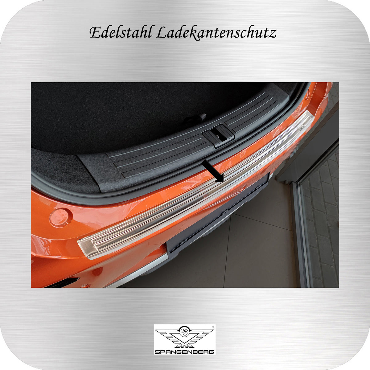 Ladekantenschutz Edelstahl silber für MG ZS SUV facelift 10.2019-10.2024 3235573
