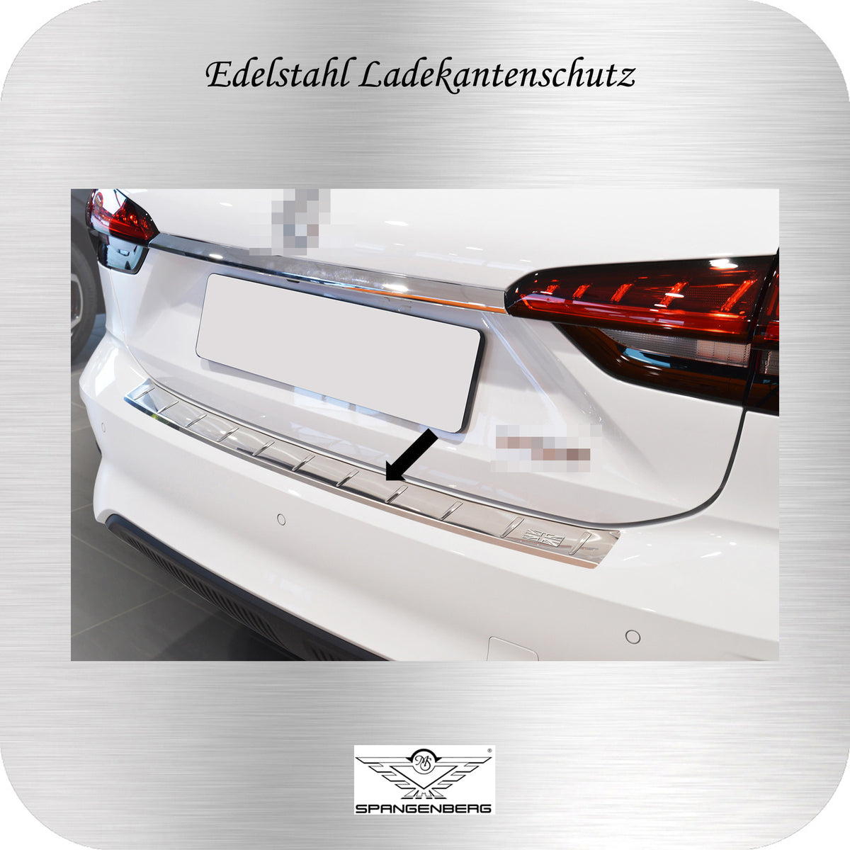 Ladekantenschutz Edelstahl silber für MG 5 EV Electric SW Kombi 03.2022- 3235574 b