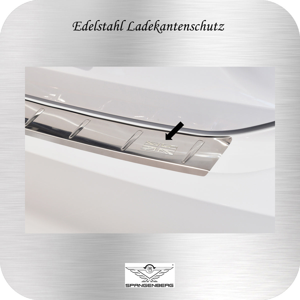 Ladekantenschutz Edelstahl silber für MG 5 EV Electric SW Kombi 03.2022- 3235574 d