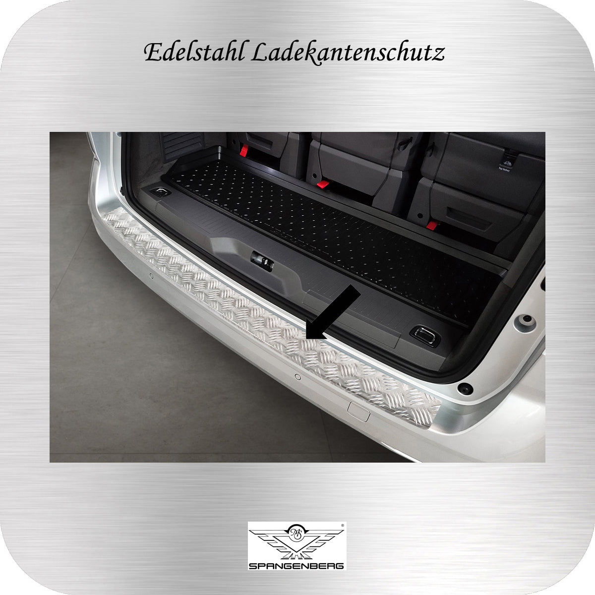 Aluminium Ladekantenschutz für Volkswagen VW T7 Multivan ab Bj. 06.2011- 3235577b