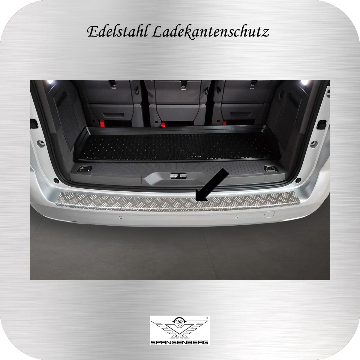 Aluminium Ladekantenschutz für Volkswagen VW T7 Multivan ab Bj. 06.2011- 3235577c