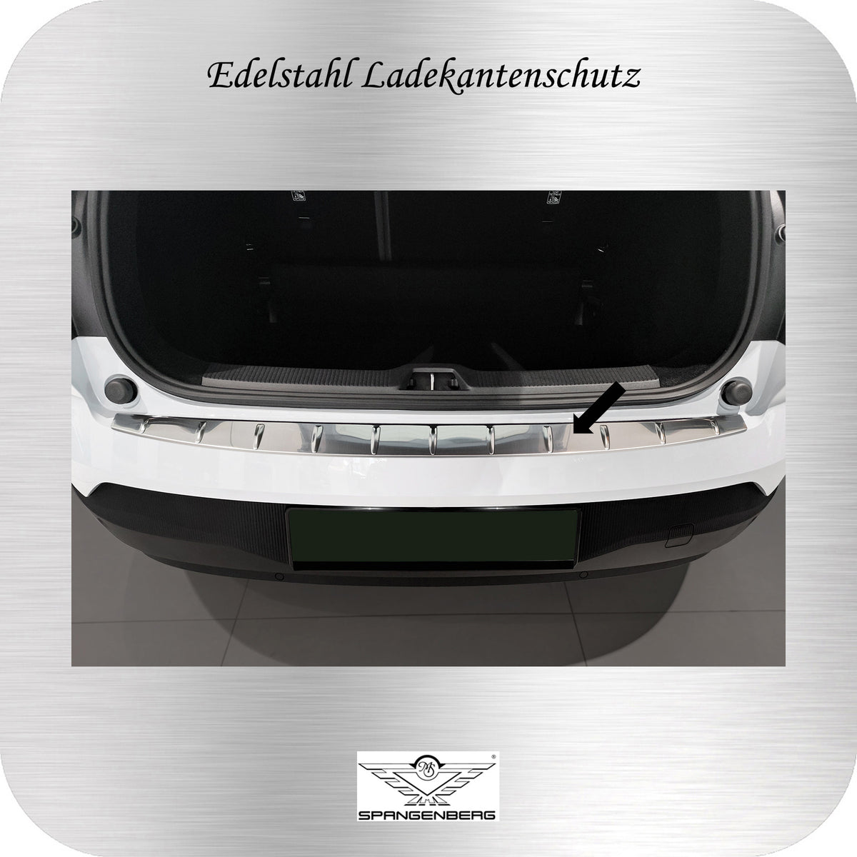 Ladekantenschutz Edelstahl silber für Volvo EX30 ab Baujahr 12.2023- 3235585 b