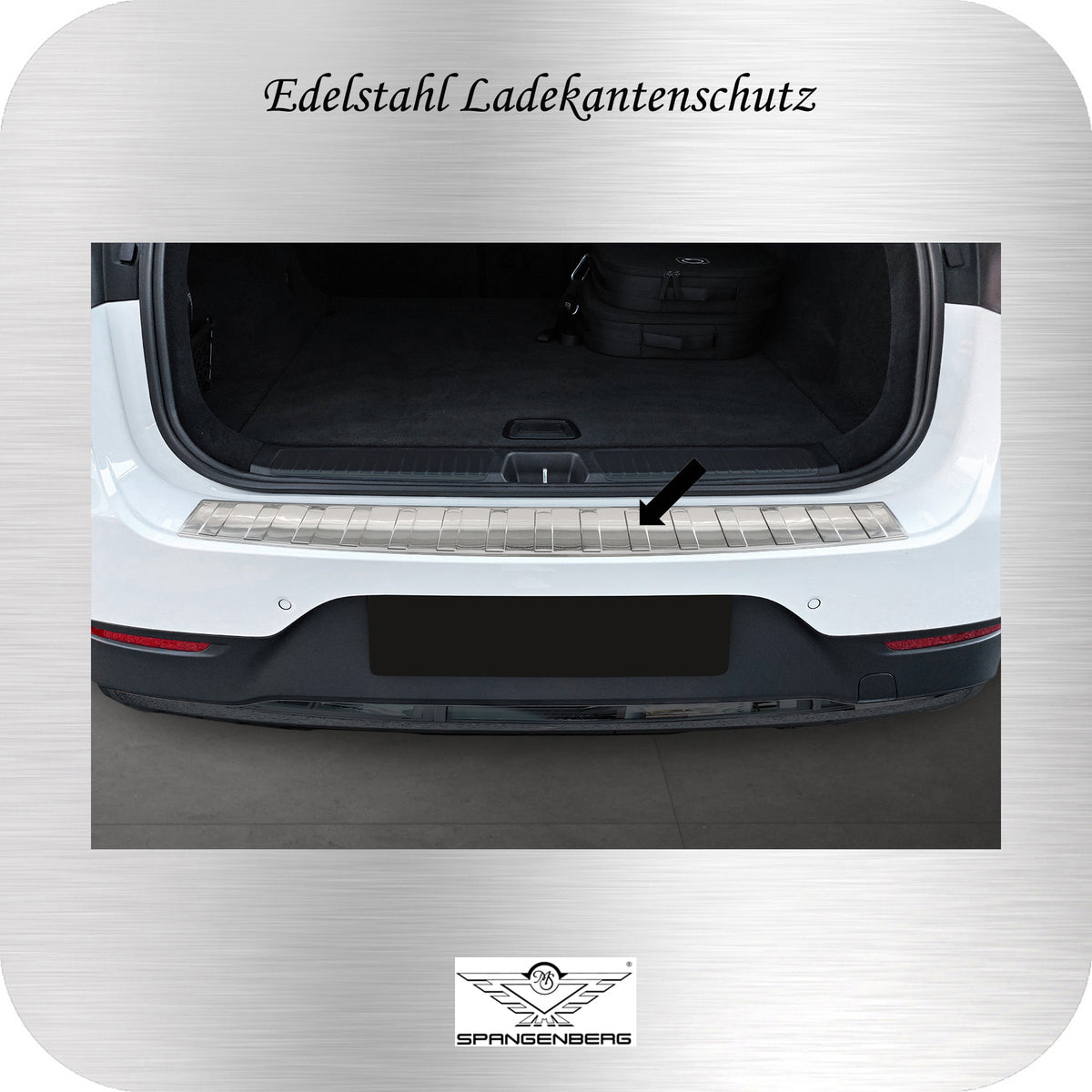 Ladekantenschutz Edelstahl silber für Mercedes EQE SUV X294 ab 12.2022- 3235618b