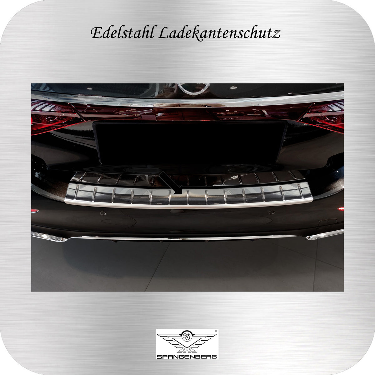 Ladekantenschutz Edelstahl silber für Mercedes E-Klasse Limo W214 04.23- 3235619 b
