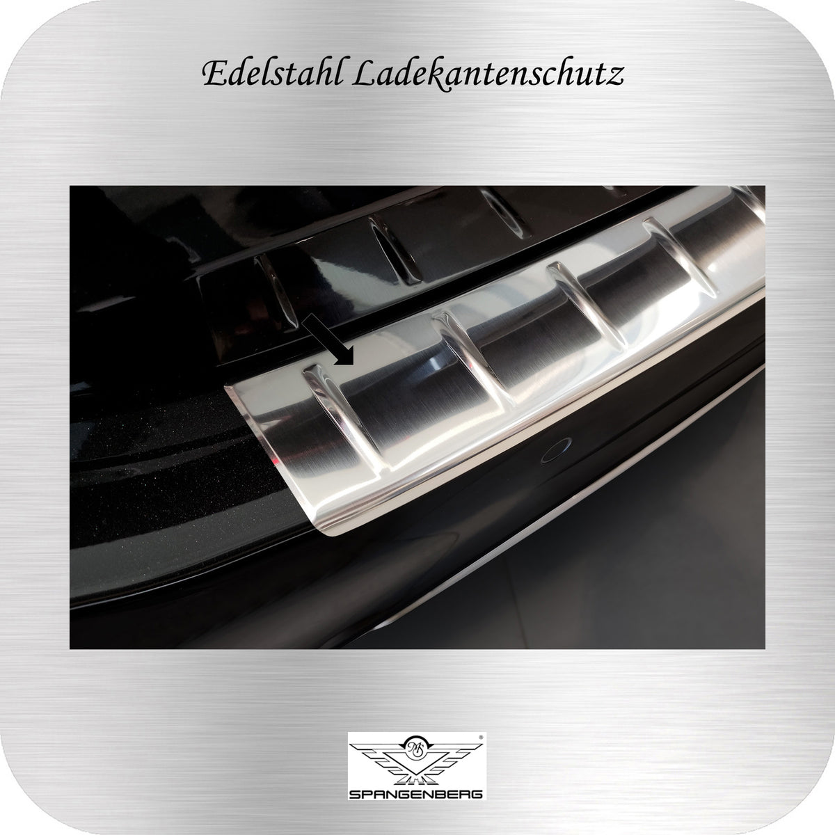 Ladekantenschutz Edelstahl silber für Mercedes E-Klasse Limo W214 04.23- 3235619 c