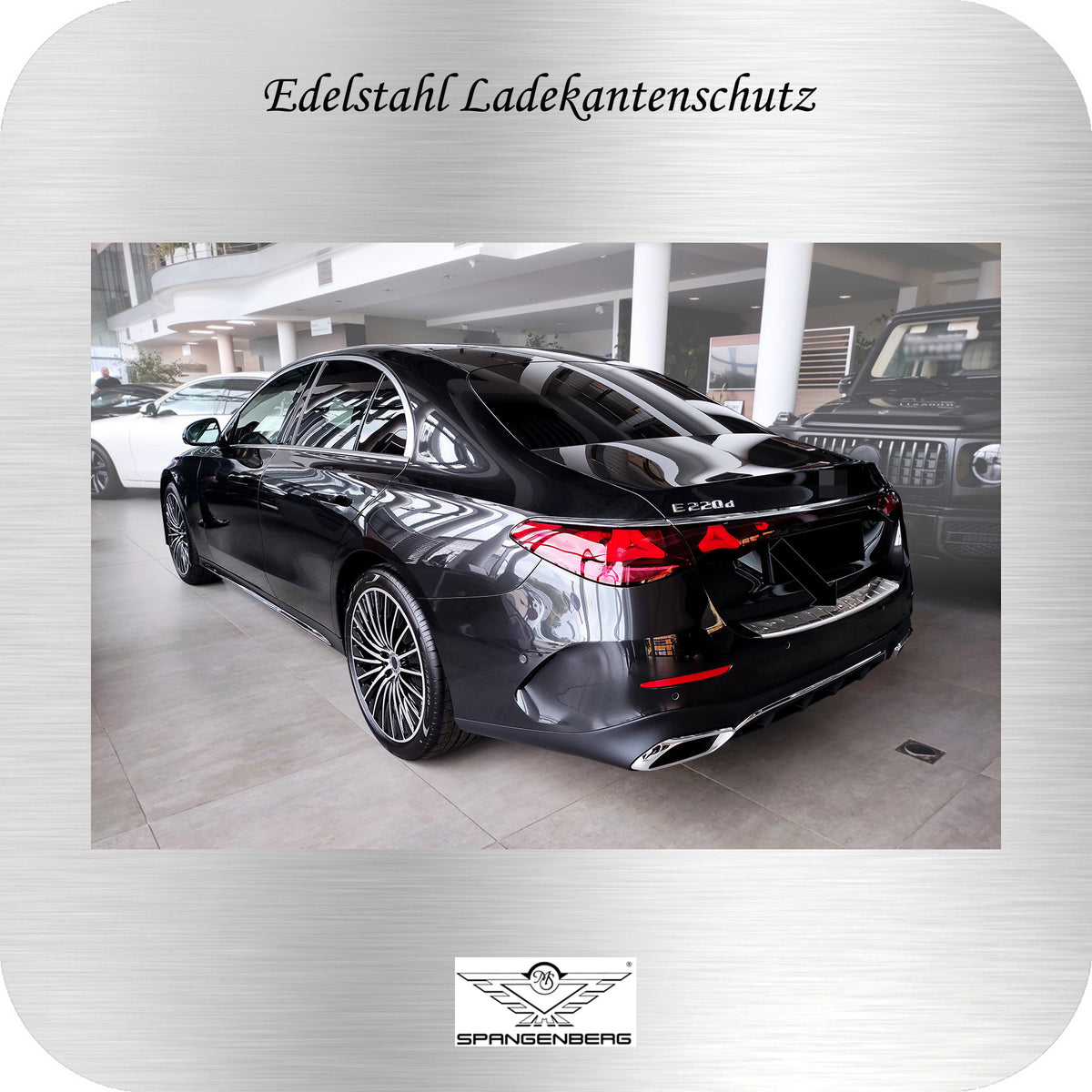 Ladekantenschutz Edelstahl silber für Mercedes E-Klasse Limo W214 04.23- 3235619 h