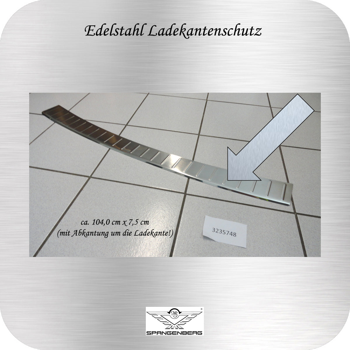 Ladekantenschutz Edelstahl BMW 5er Gran Turismo Liftback F07 GT 2009- 3235748