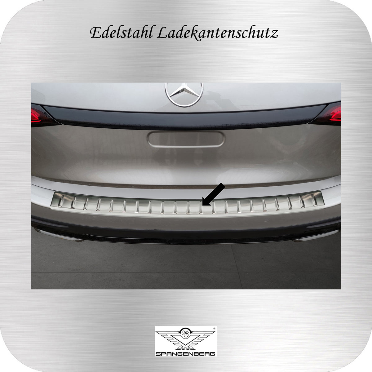 Ladekantenschutz Edelstahl für Mercedes GLC II Typ X254 SUV ab 06.2022- 3235806 b