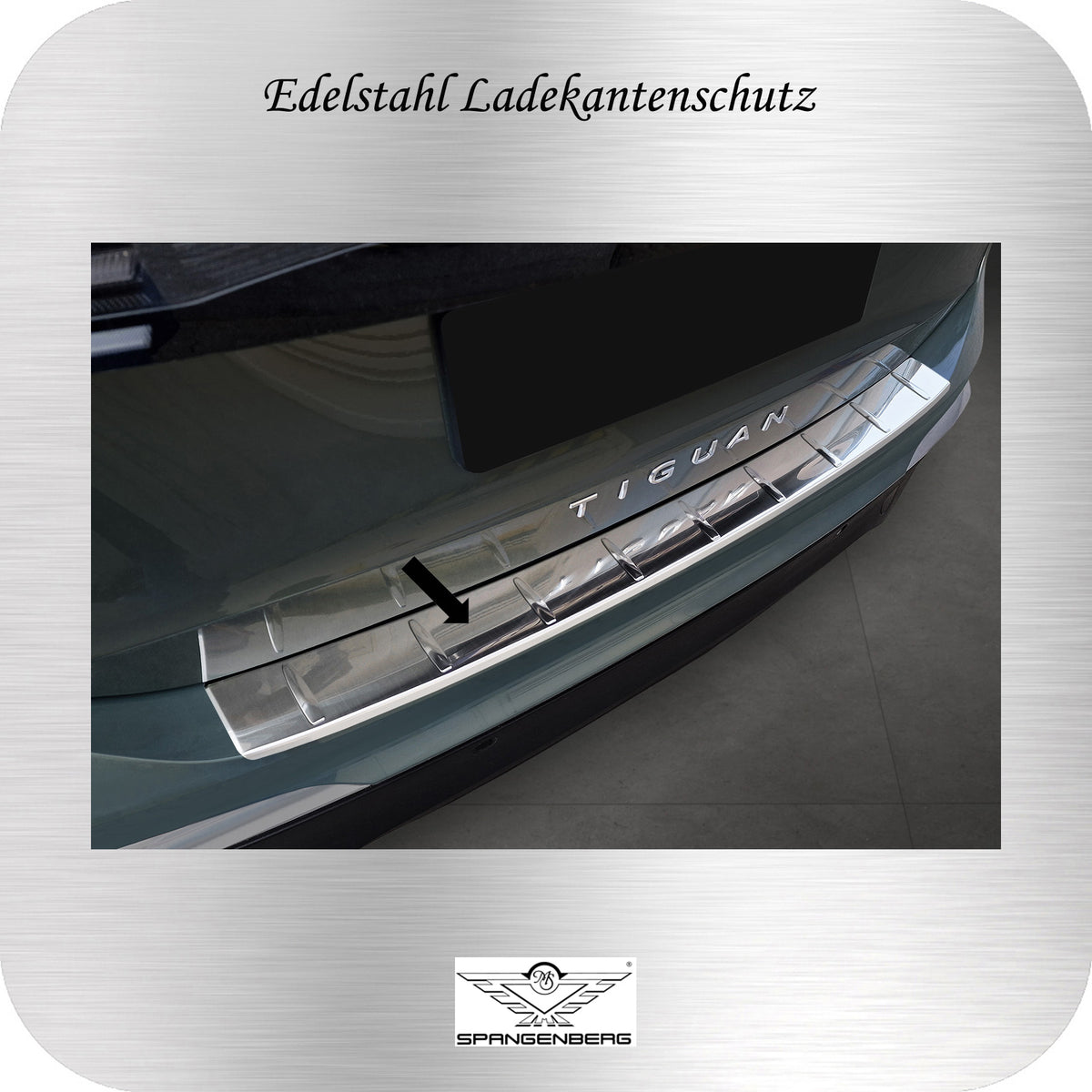 Ladekantenschutz Edelstahl silber für Volkswagen VW Tiguan III 11.2023- 3235853 a
