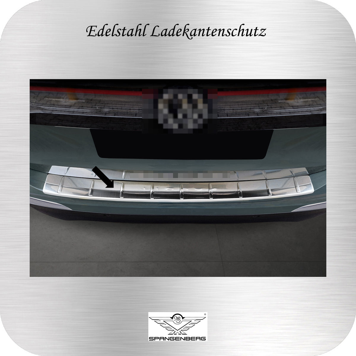 Ladekantenschutz Edelstahl silber für Volkswagen VW Tiguan III 11.2023- 3235853 b