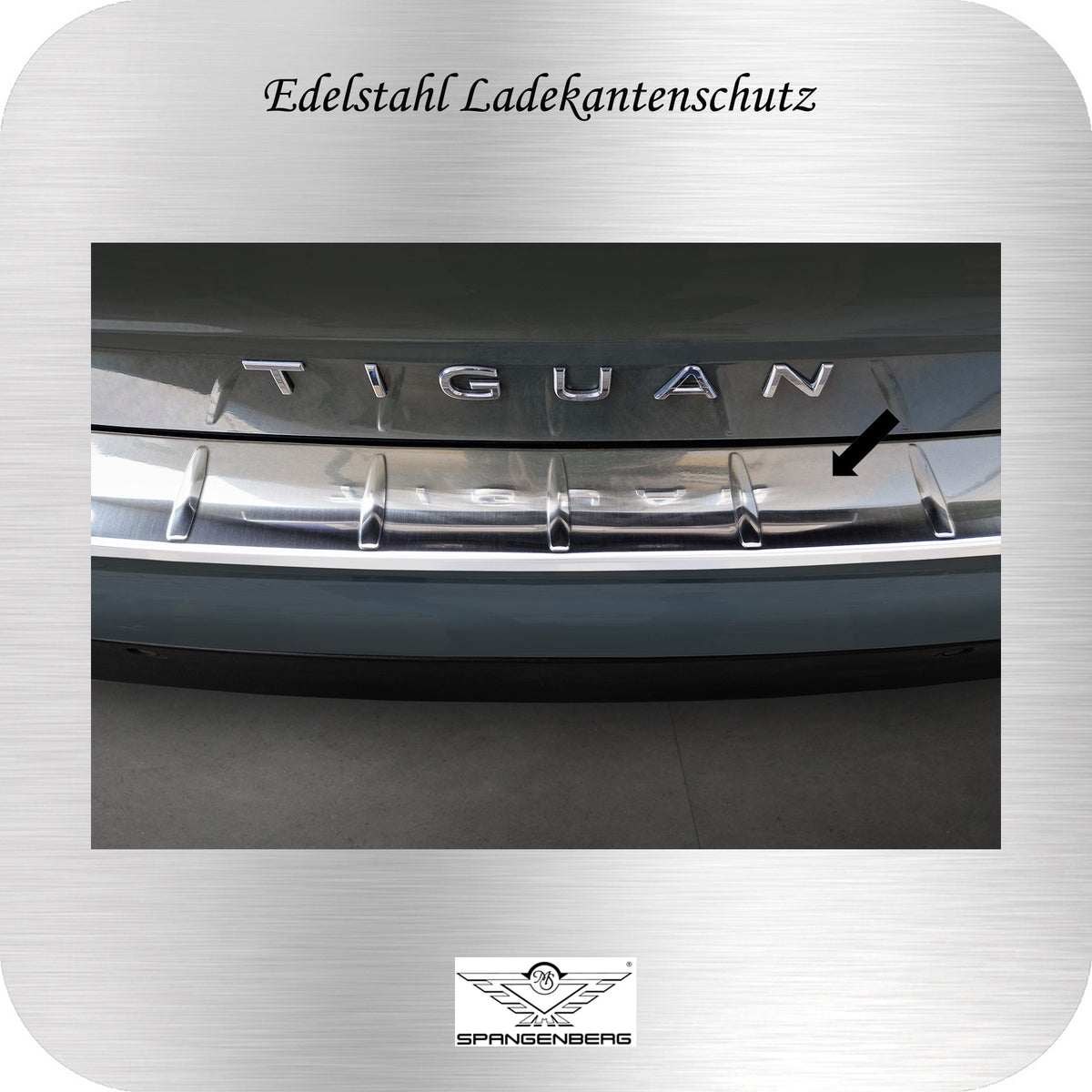 Ladekantenschutz Edelstahl silber für Volkswagen VW Tiguan III 11.2023- 3235853 d