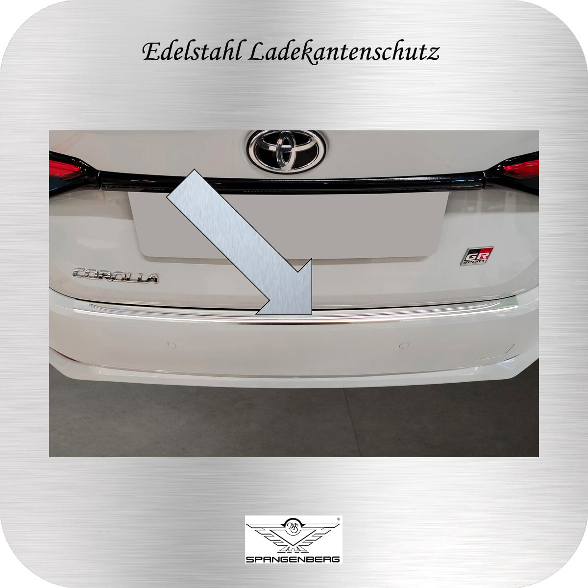 Ladekantenschutz Edelstahl für Toyota Corolla XII Limousine ab 01.2019- 3235860 b
