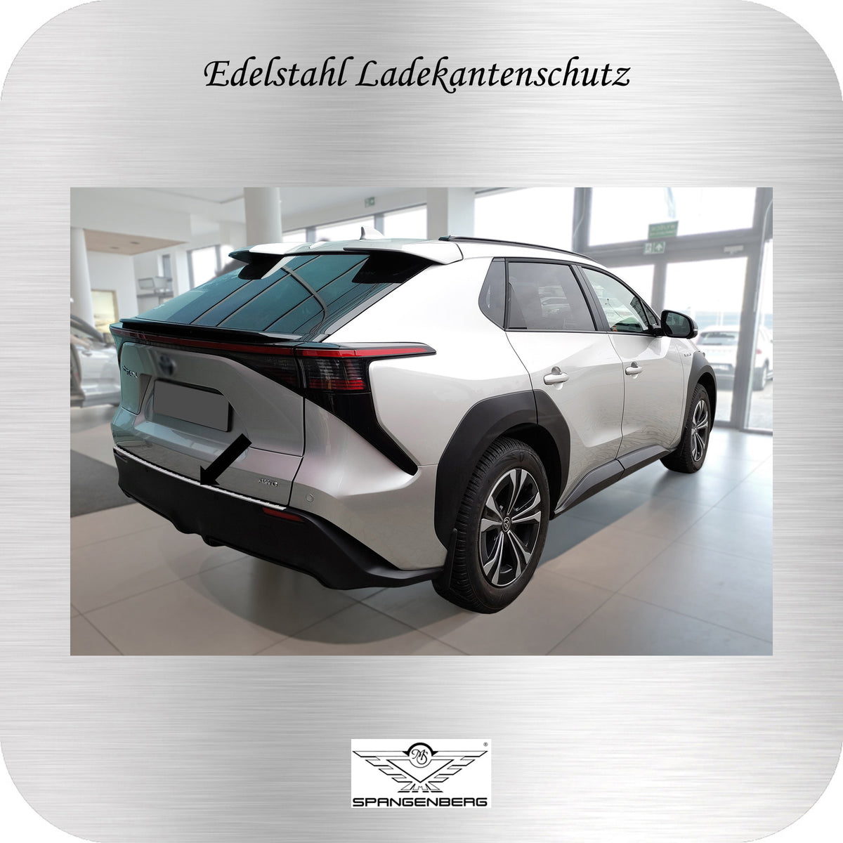 Ladekantenschutz Edelstahl für Toyota BZ4X SUV ab Baujahr 07.2022- 3235863 g