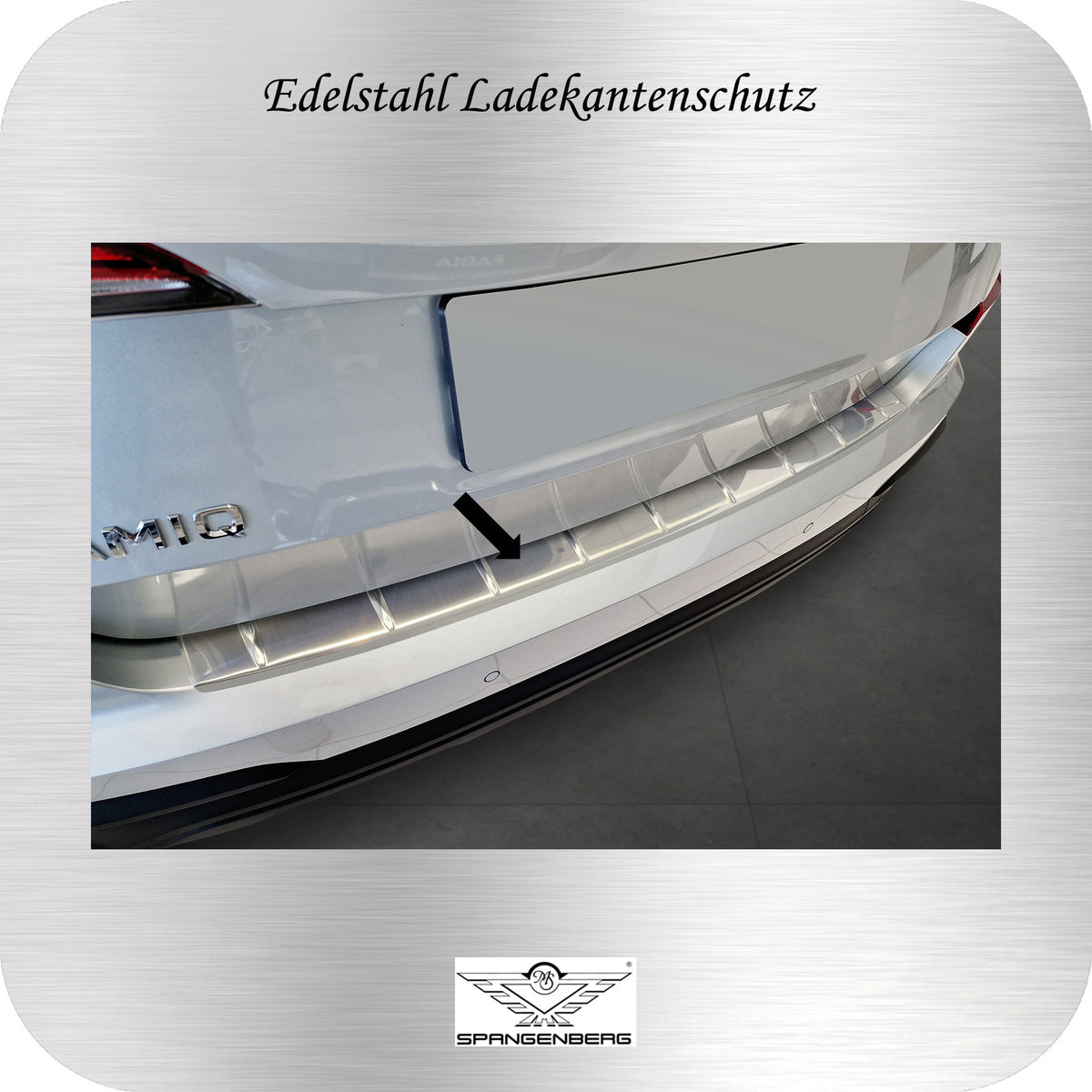 Ladekantenschutz Edelstahl silber für Skoda Kamiq SUV ab Facelift 08.23- 3235885a