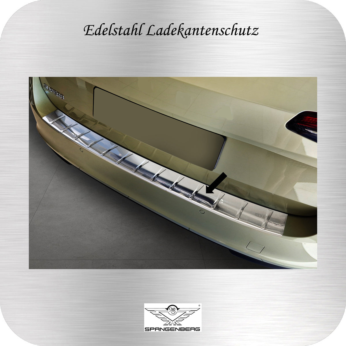 Ladekantenschutz Edelstahl silber für Skoda Superb IV Kombi 3Y 02.2024- 3235886a
