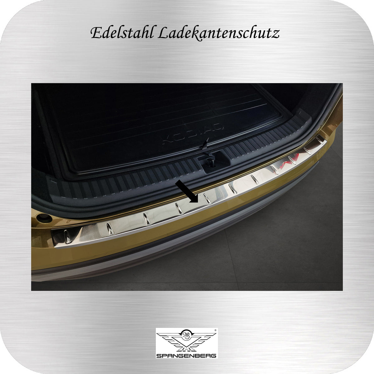 Ladekantenschutz Edelstahl silber für Skoda Kodiaq II  2. Gen. 12.2023- 3235887a