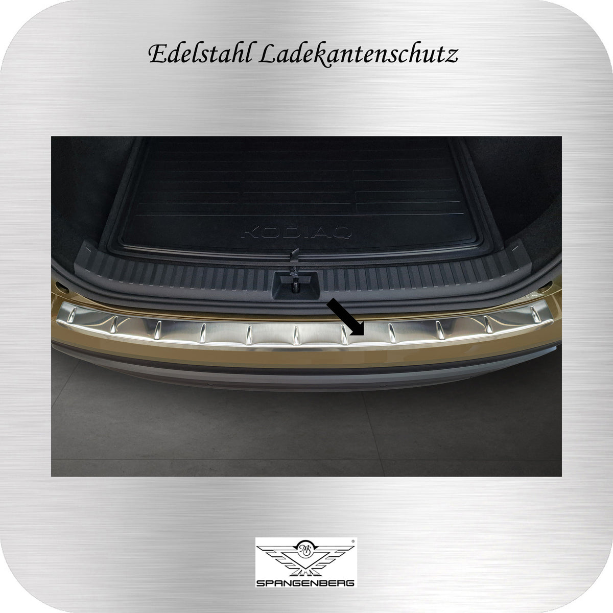 Ladekantenschutz Edelstahl silber für Skoda Kodiaq II  2. Gen. 12.2023- 3235887b