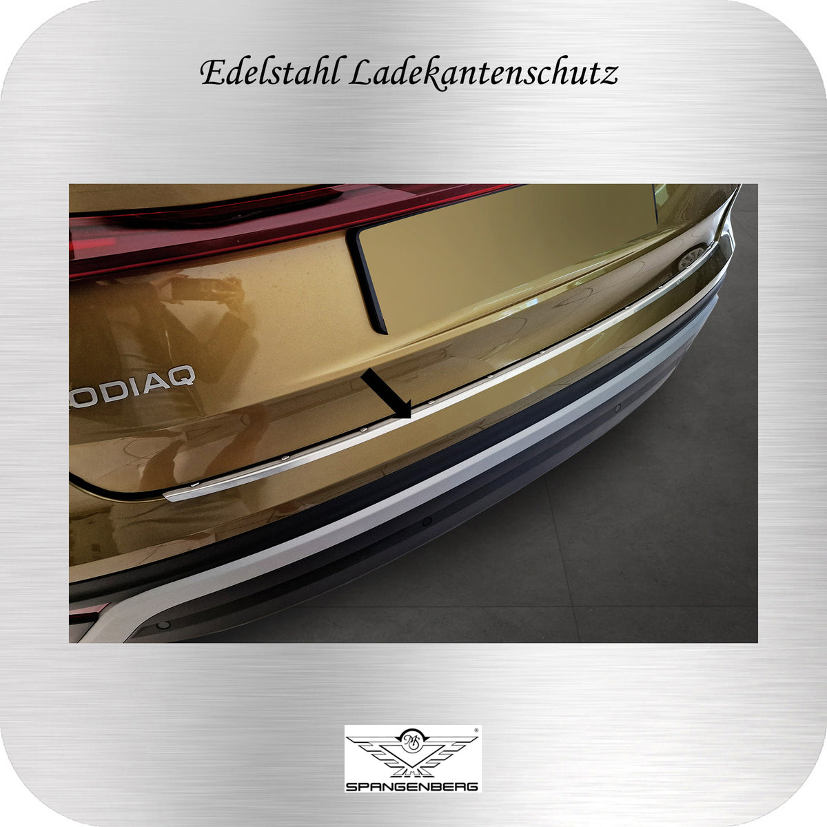 Ladekantenschutz Edelstahl silber für Skoda Kodiaq II  2. Gen. 12.2023- 3235887c