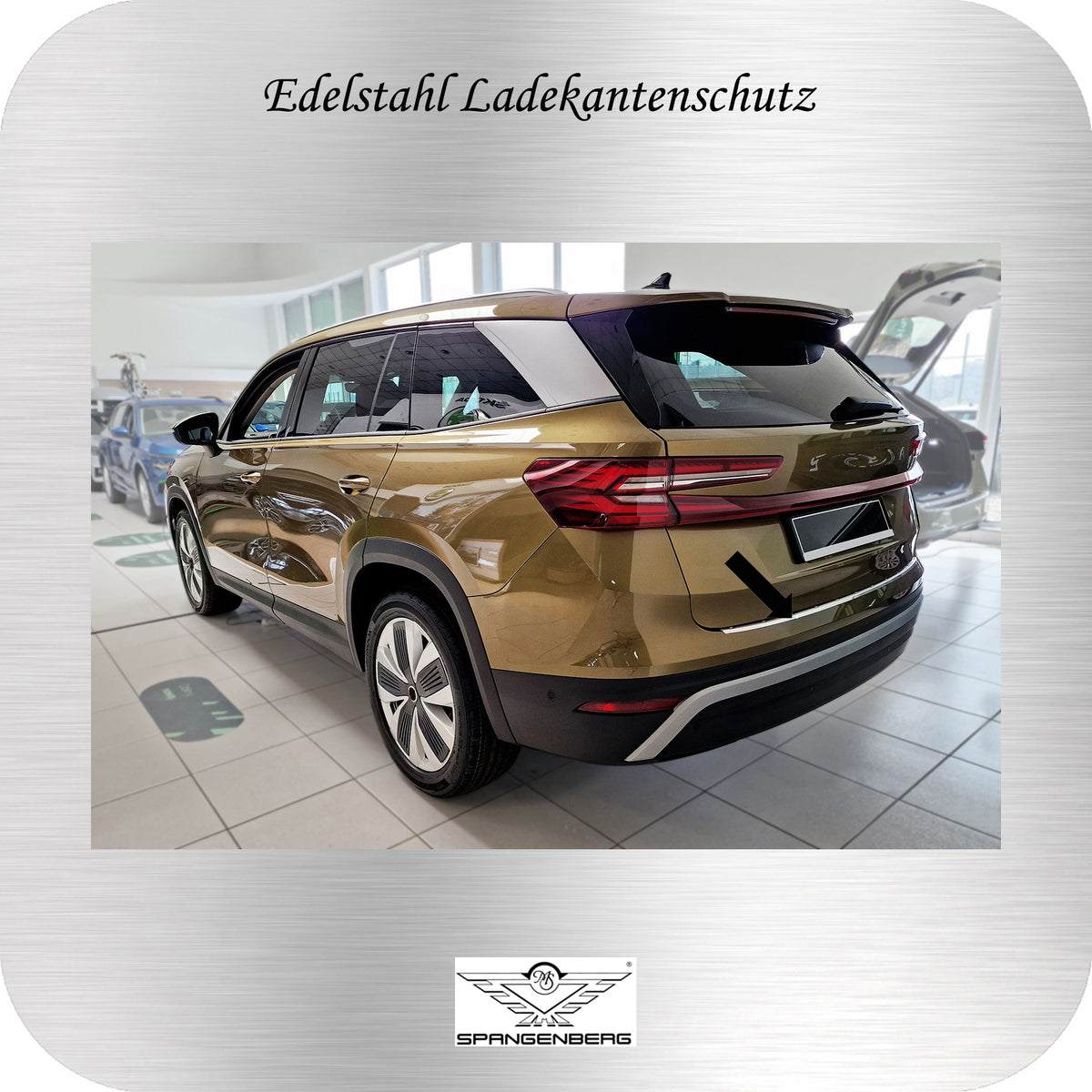 Ladekantenschutz Edelstahl silber für Skoda Kodiaq II  2. Gen. 12.2023- 3235887g
