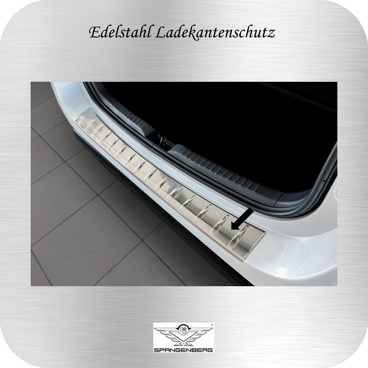 Ladekantenschutz Edelstahl für Mazda 2 IV 4. Gen. nur Hybrid ab 03.2022- 3235891 a