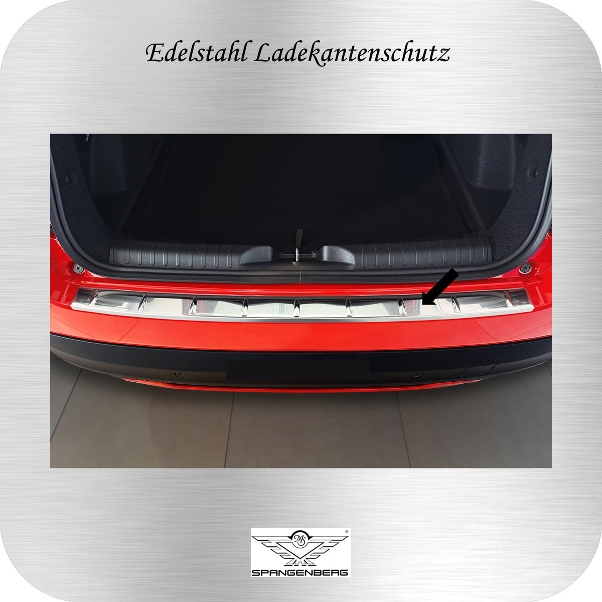 Ladekantenschutz Edelstahl silber für Fiat 600 ab Baujahr 09.2023- 3235898 a
