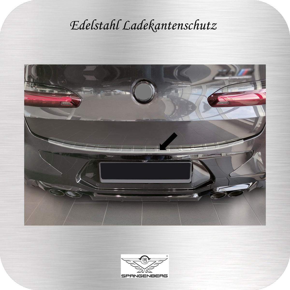 Ladekantenschutz Edelstahl silber für BMW X4 G02 M Competition ab 08.21- 3235918 b