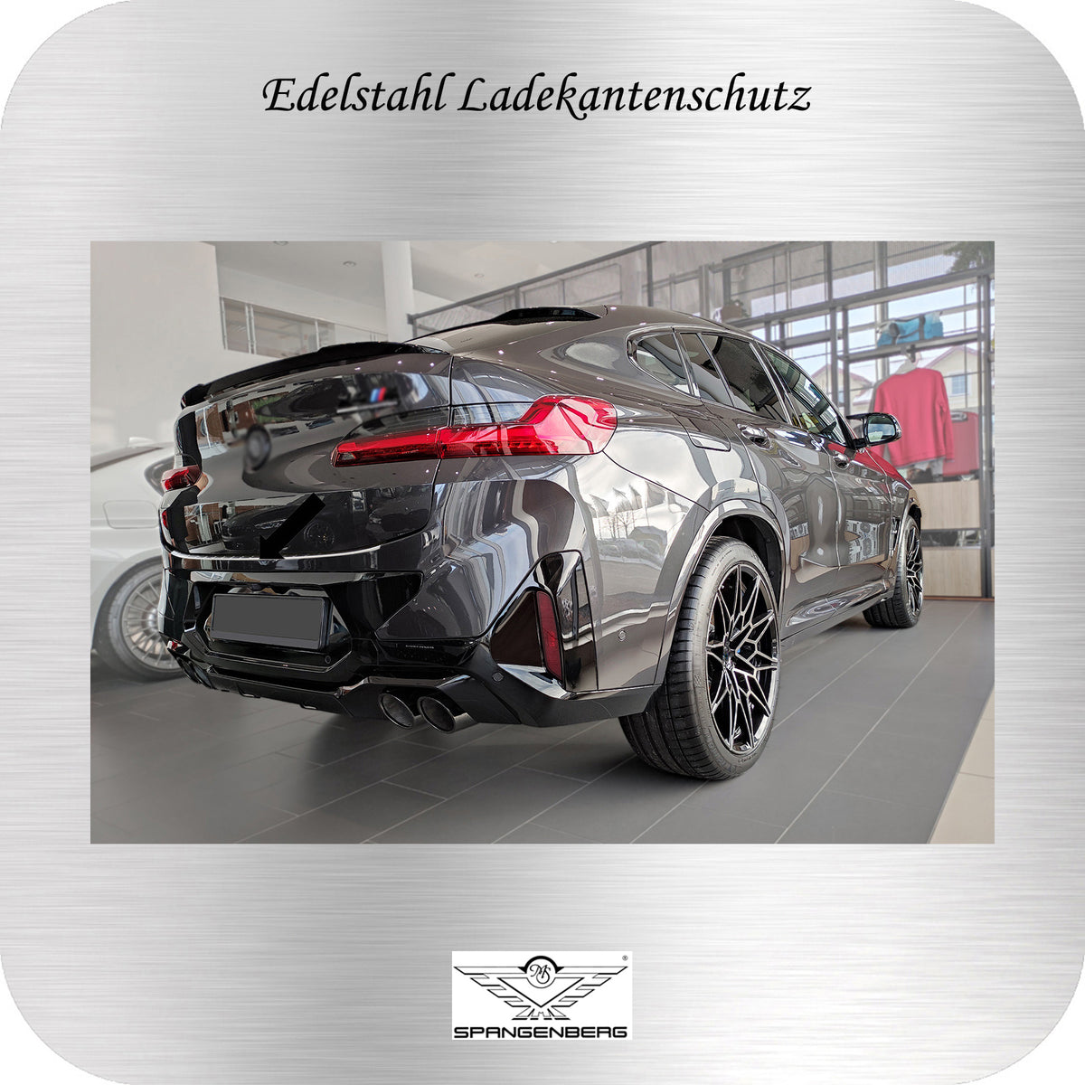 Ladekantenschutz Edelstahl silber für BMW X4 G02 M Competition ab 08.21- 3235918 f