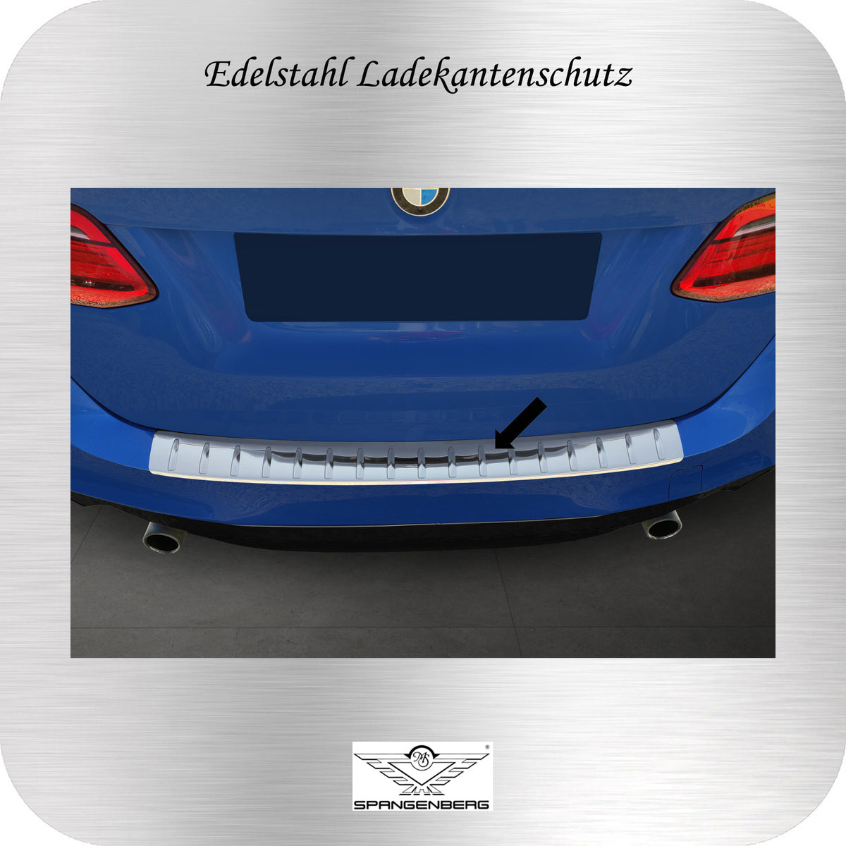 Ladekantenschutz Edelstahl silber für BMW 2er M Active Tourer 2014-2021 3235923c
