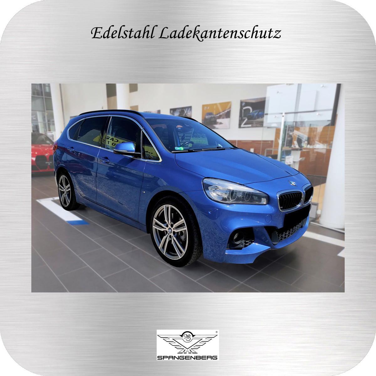 Ladekantenschutz Edelstahl silber für BMW 2er M Active Tourer 2014-2021 3235923h