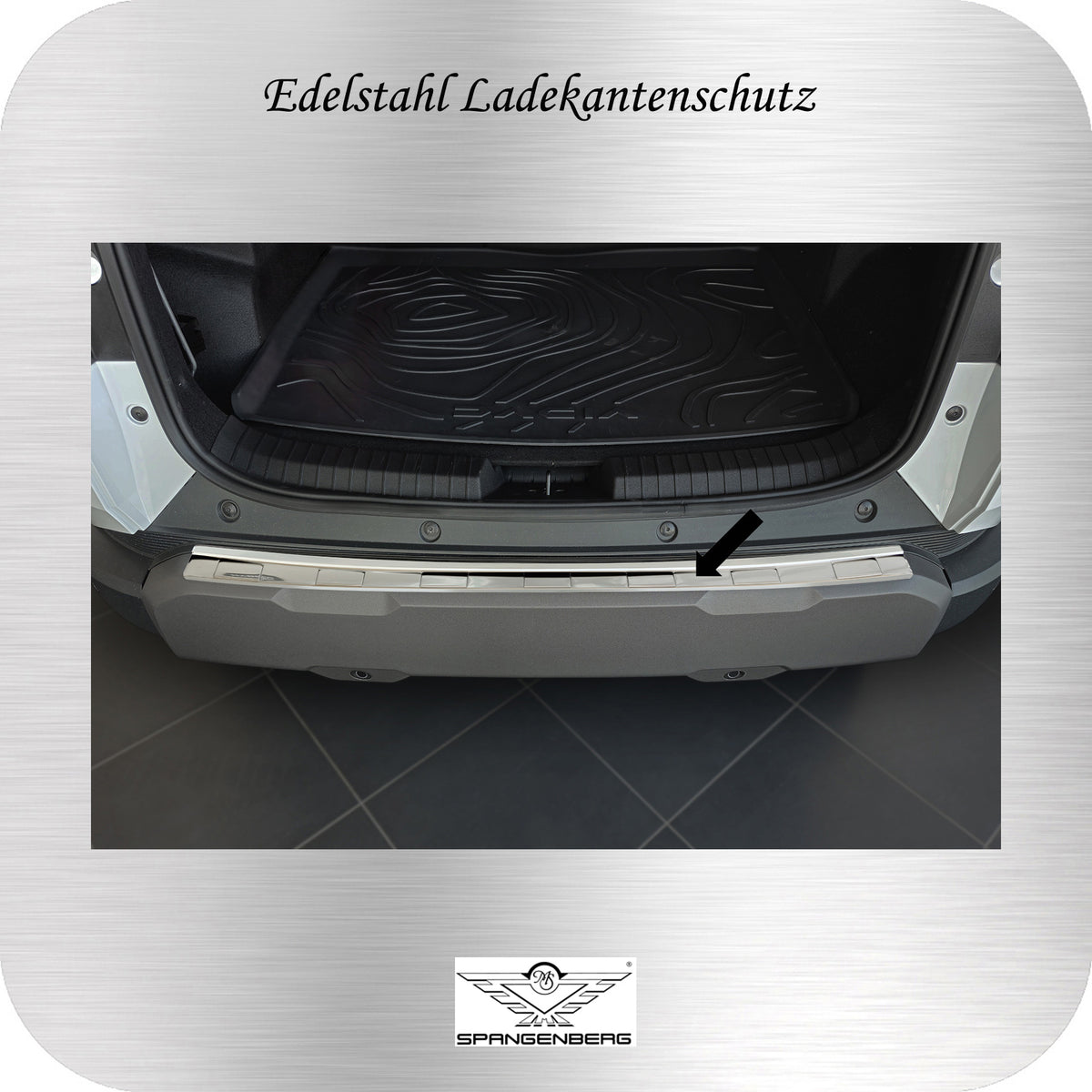 Ladekantenschutz Edelstahl silber für Dacia Duster III 3.Gen. ab 05.24- 3235957c