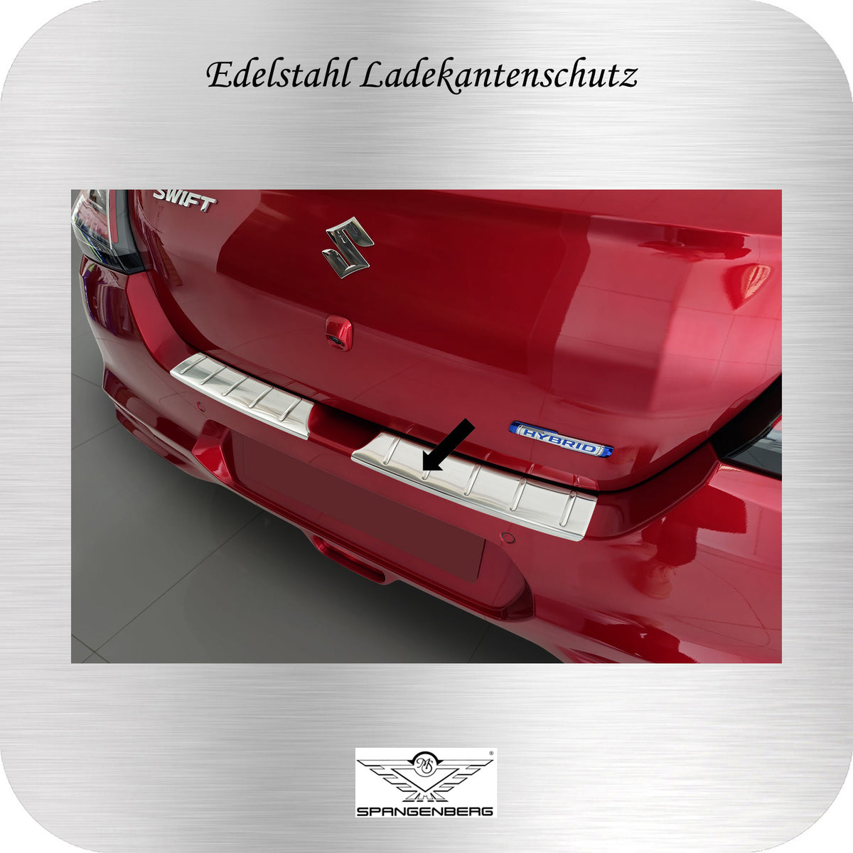 Ladekantenschutz Edelstahl silber für Suzuki Swift VII 5-Türer ab 04.24- 3235968 a
