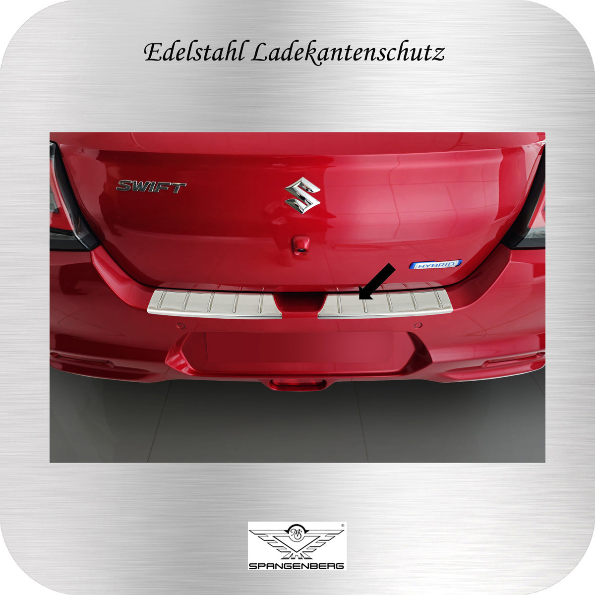 Ladekantenschutz Edelstahl silber für Suzuki Swift VII 5-Türer ab 04.24- 3235968 b