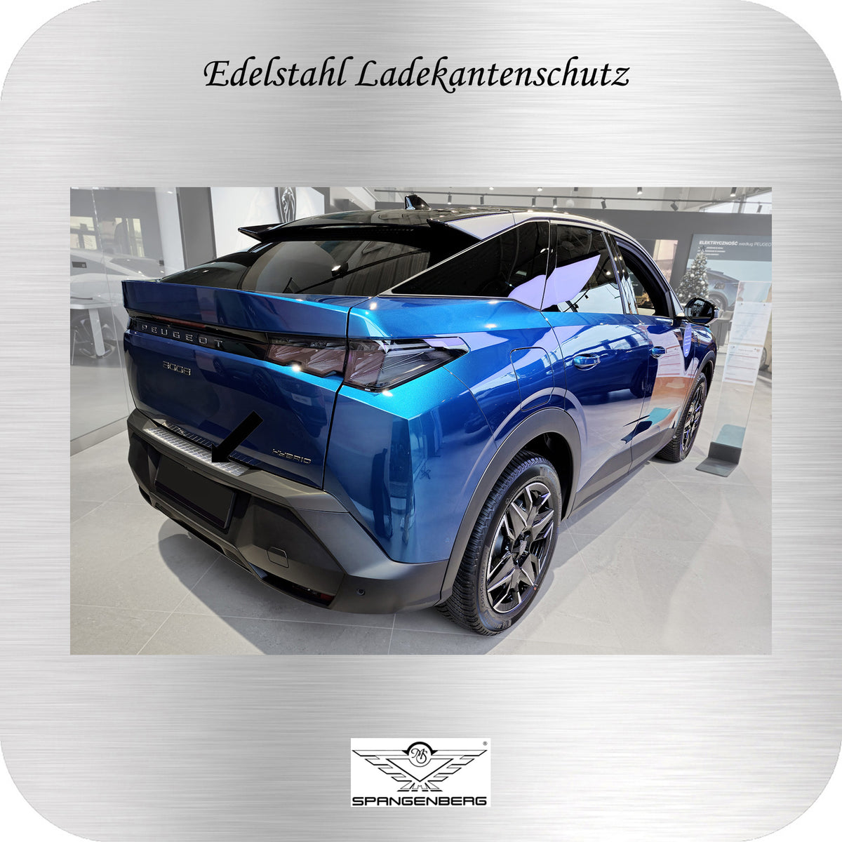 Ladekantenschutz Edelstahl silber für Peugeot 3008 III ab Bauj. 04.2024- 3235985 g