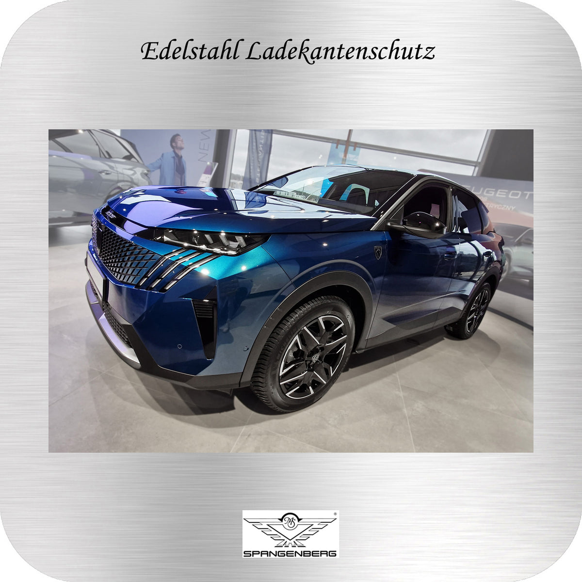 Ladekantenschutz Edelstahl silber für Peugeot 3008 III ab Bauj. 04.2024- 3235985 h