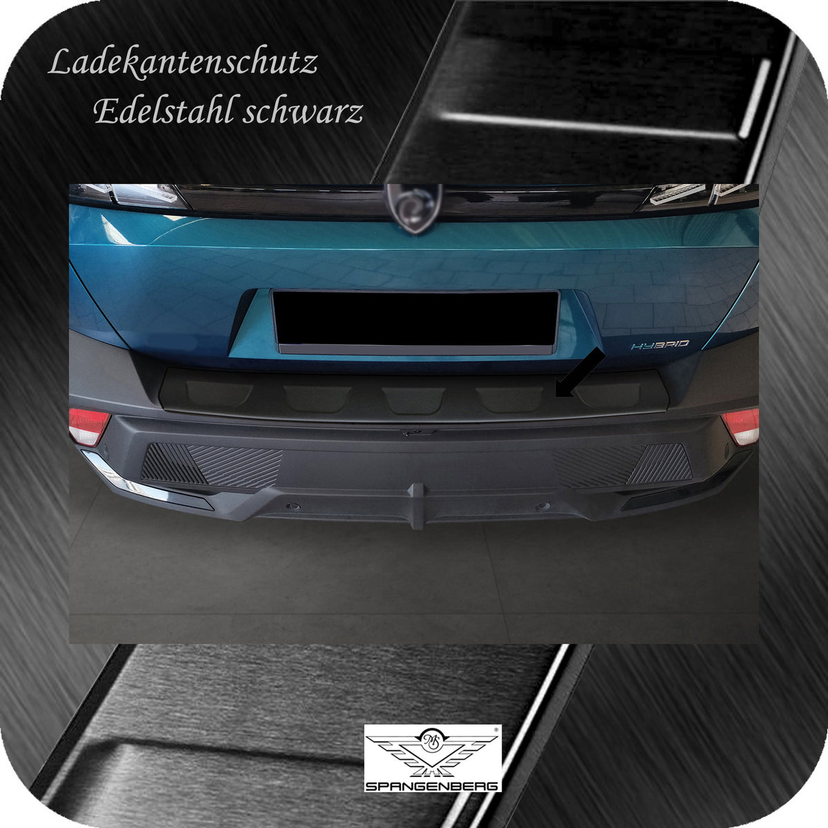 Ladekantenschutz Edelstahl schwarz für Peugeot 408 III 5-Türer ab 10.22- 3240332 b
