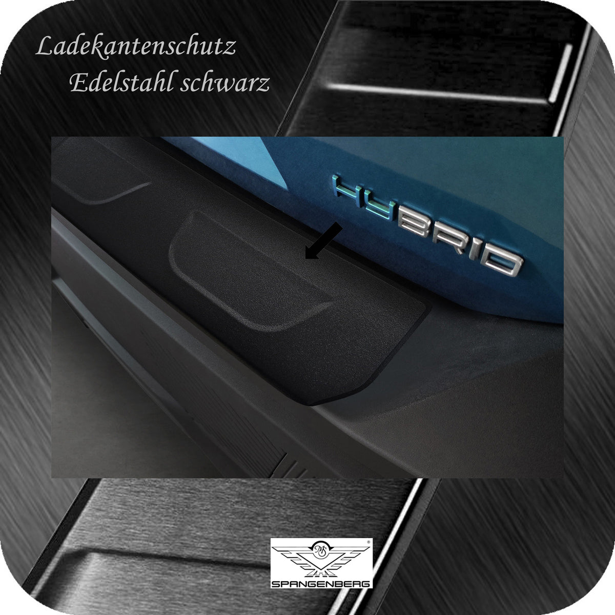 Ladekantenschutz Edelstahl schwarz für Peugeot 408 III 5-Türer ab 10.22- 3240332 d