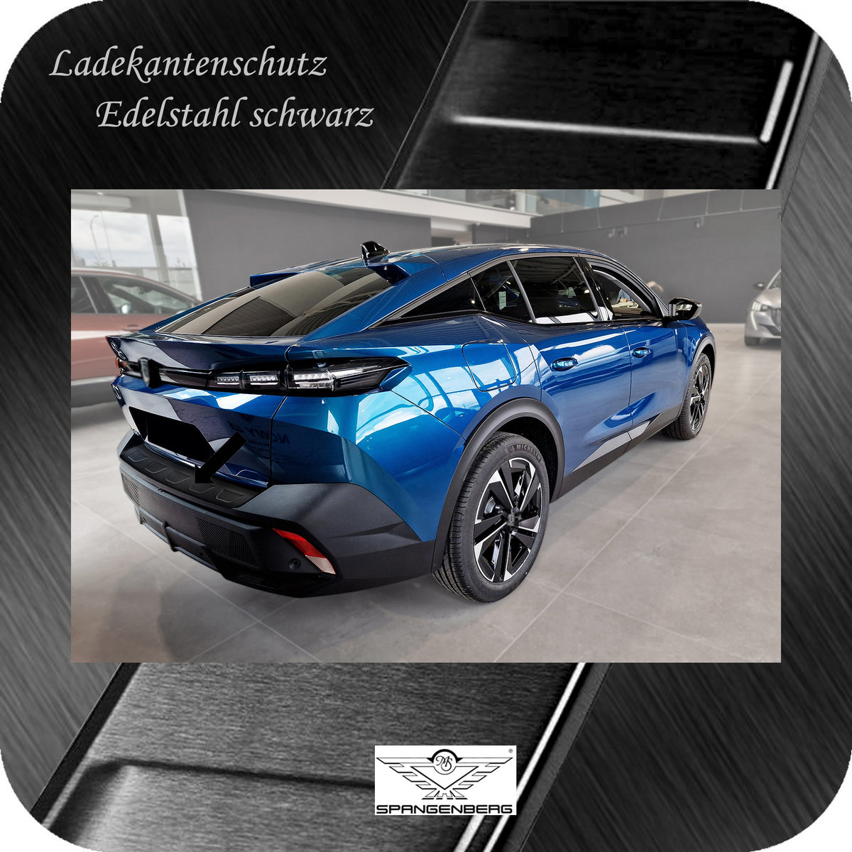 Ladekantenschutz Edelstahl schwarz für Peugeot 408 III 5-Türer ab 10.22- 3240332 g